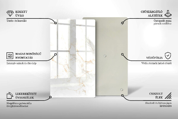 Herd abdeckplatte Eleganter Marmorstein