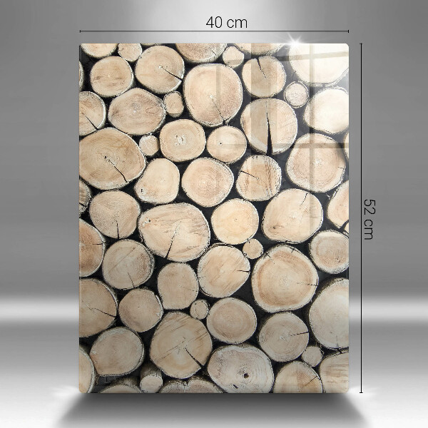 Herd abdeckplatte Baumstämme aus Holz