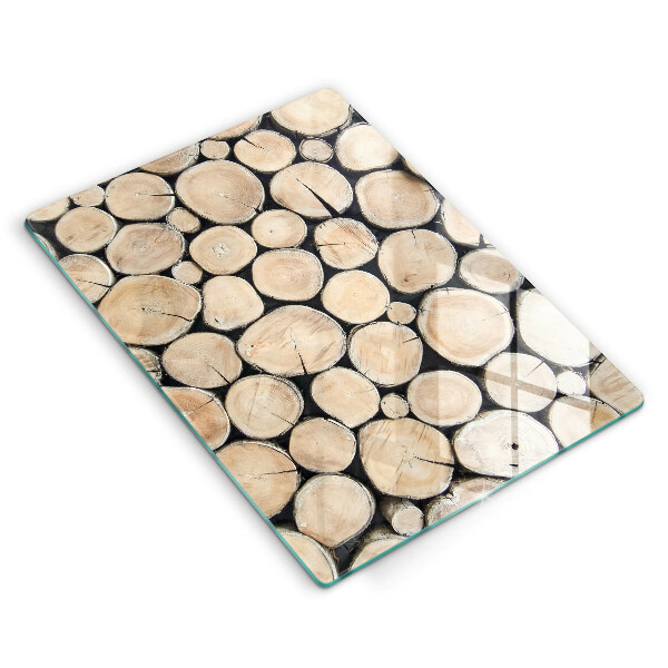 Herd abdeckplatte Baumstämme aus Holz
