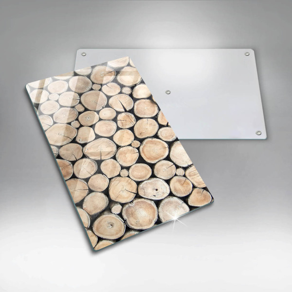 Herd abdeckplatte Baumstämme aus Holz