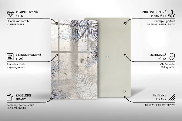 Schutz für induktionskochfeld Subtile Blätter