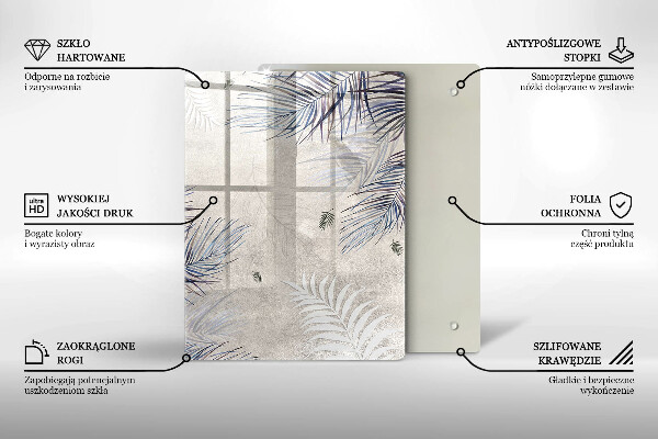 Schutz für induktionskochfeld Subtile Blätter