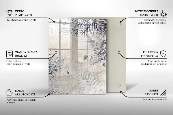 Schutz für induktionskochfeld Subtile Blätter