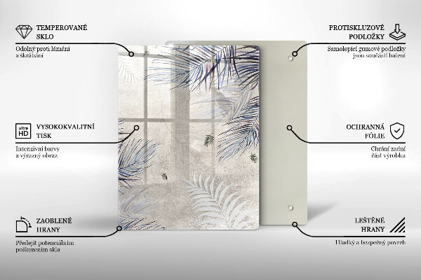 Schutz für induktionskochfeld Subtile Blätter