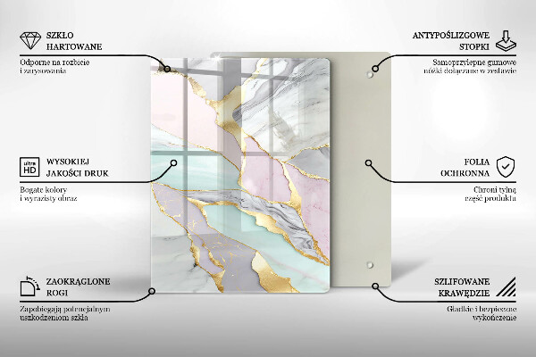 Schutz für induktionskochfeld Pastellmarmor