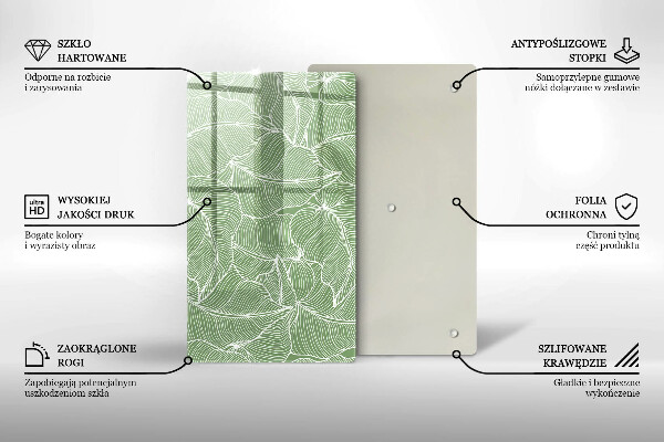 Herd abdeckplatte Lineare Blätter