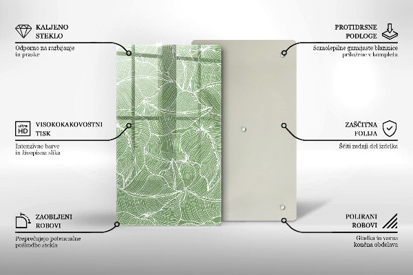 Herd abdeckplatte Lineare Blätter