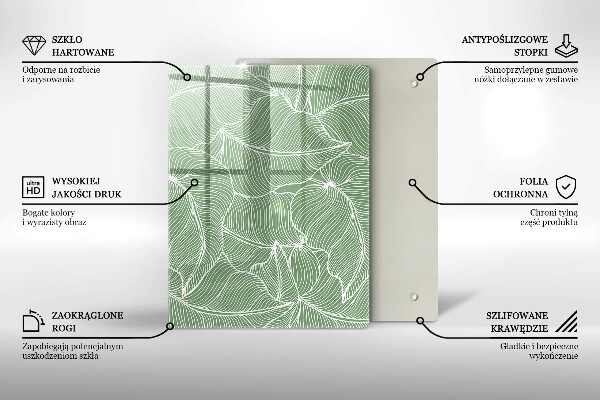 Herd abdeckplatte Lineare Blätter