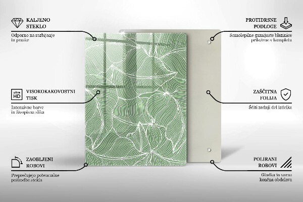 Herd abdeckplatte Lineare Blätter