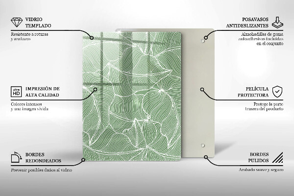 Herd abdeckplatte Lineare Blätter