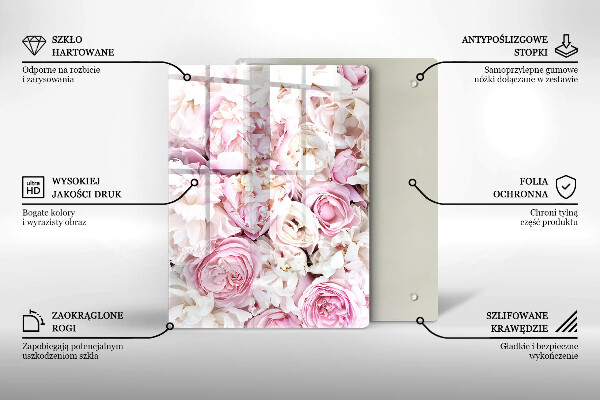 Herd abdeckplatte Pfingstrosenstrauß