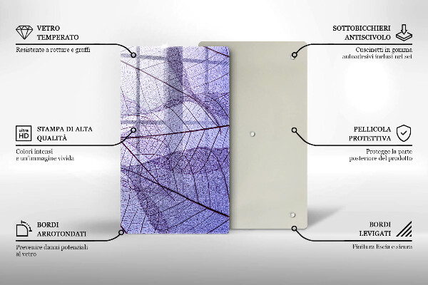 Herd abdeckplatte Blätter mit Adern