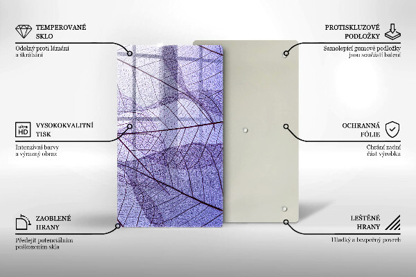 Herd abdeckplatte Blätter mit Adern