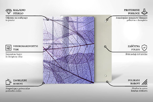 Herd abdeckplatte Blätter mit Adern
