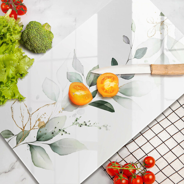 Herd abdeckplatte Aquarellblätter