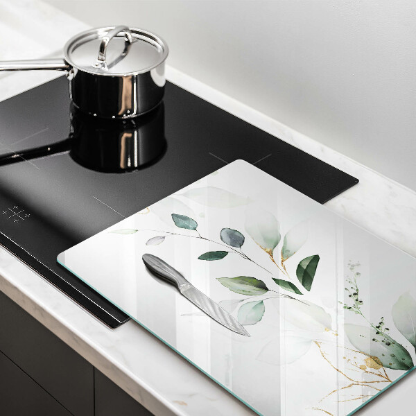 Herd abdeckplatte Aquarellblätter