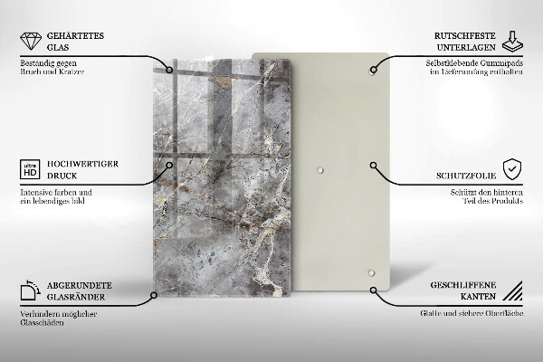 Herd abdeckplatte Steinstruktur