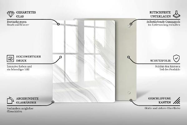 Herd abdeckplatte Zarter Marmor