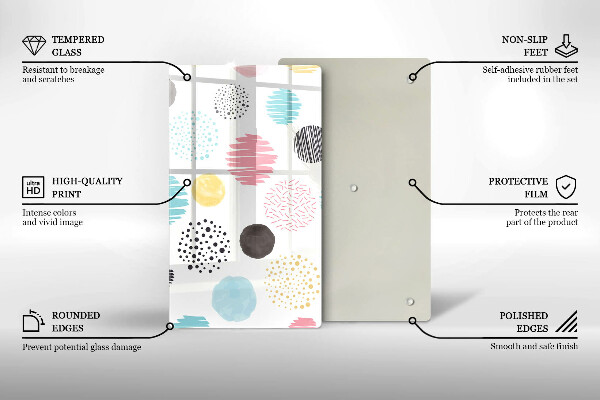 Herd abdeckplatte Bemalte Formen