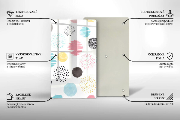 Herd abdeckplatte Bemalte Formen