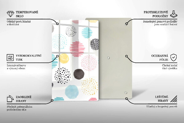 Herd abdeckplatte Bemalte Formen