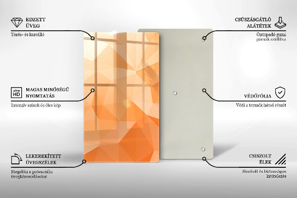 Herd abdeckplatte Geometrischer Hintergrund