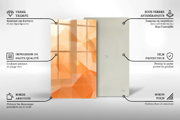 Herd abdeckplatte Geometrischer Hintergrund