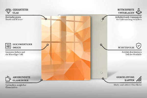 Herd abdeckplatte Geometrischer Hintergrund