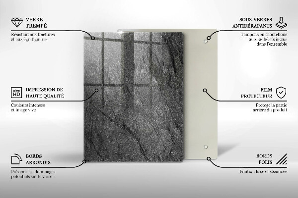 Herd abdeckplatte Steinstruktur