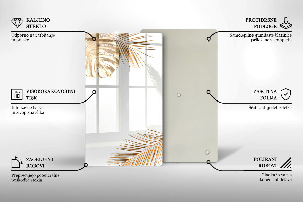 Herd abdeckplatte Goldene Blätter