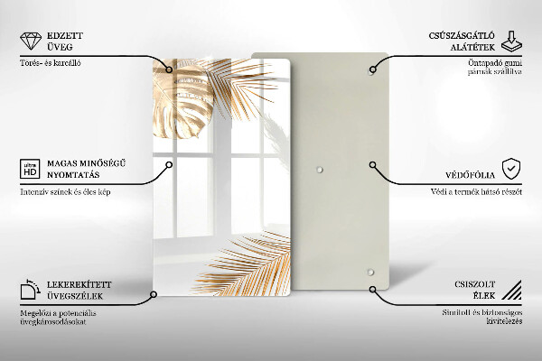 Herd abdeckplatte Goldene Blätter