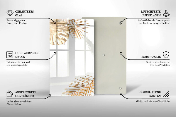 Herd abdeckplatte Goldene Blätter