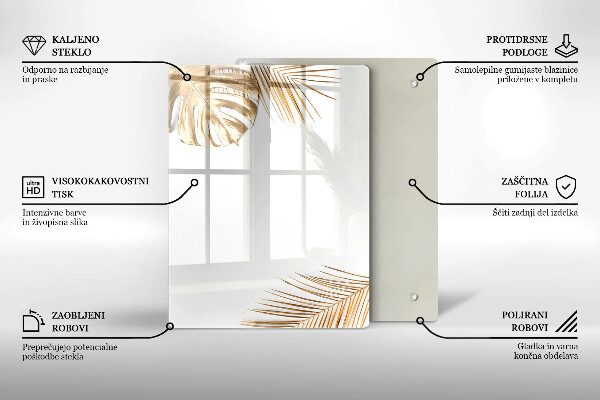 Herd abdeckplatte Goldene Blätter