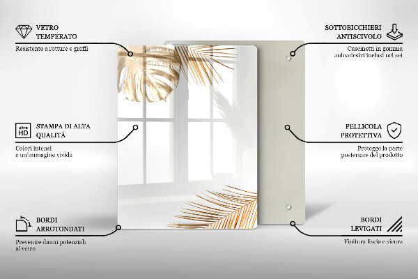 Herd abdeckplatte Goldene Blätter