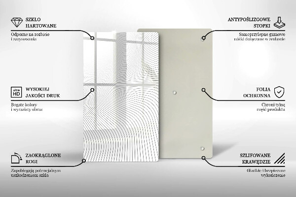 Herd abdeckplatte Modernes Linienmuster