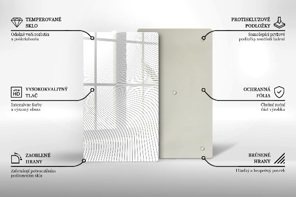 Herd abdeckplatte Modernes Linienmuster
