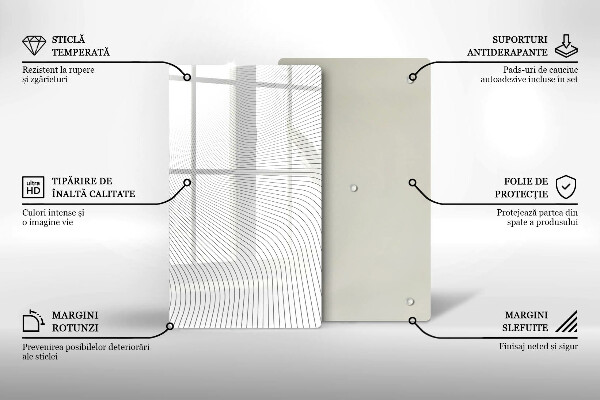Herd abdeckplatte Modernes Linienmuster