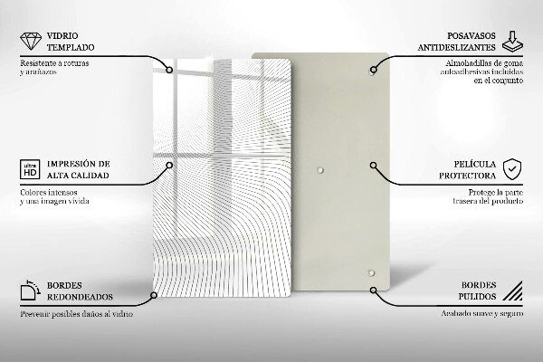 Herd abdeckplatte Modernes Linienmuster