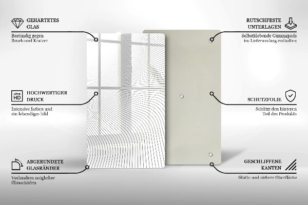 Herd abdeckplatte Modernes Linienmuster