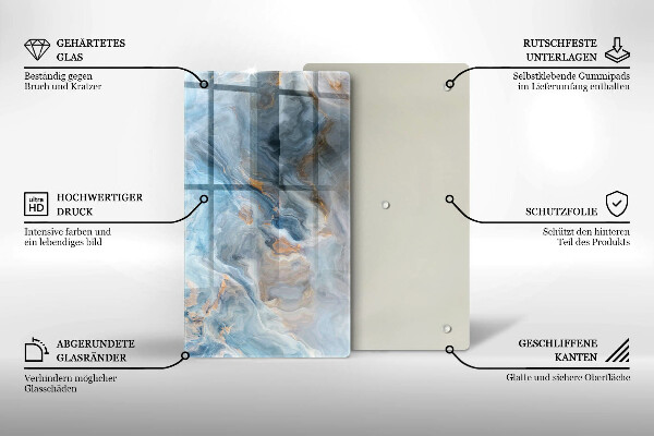 Herd abdeckplatte Marmorstruktur