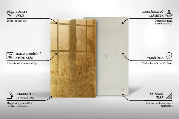 Herd abdeckplatte Goldbeschaffenheitshintergrund