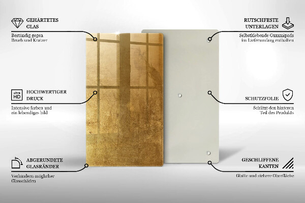 Herd abdeckplatte Goldbeschaffenheitshintergrund