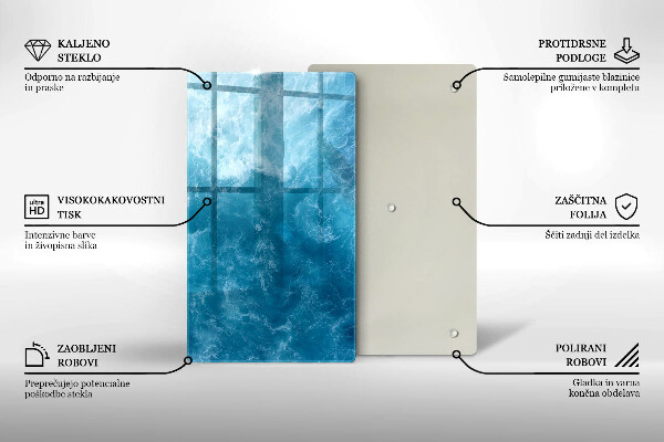 Herd abdeckplatte Blaues Wasser