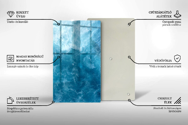 Herd abdeckplatte Blaues Wasser