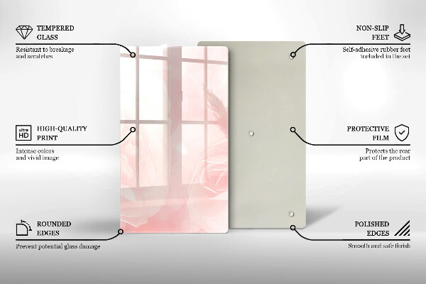 Herd abdeckplatte Pastellrosen-Hintergrund