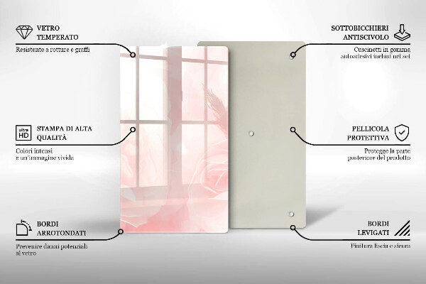 Herd abdeckplatte Pastellrosen-Hintergrund
