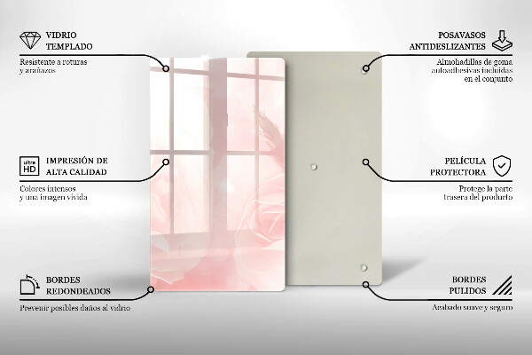 Herd abdeckplatte Pastellrosen-Hintergrund