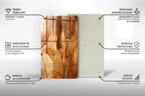 Herd abdeckplatte Holzbrettstruktur