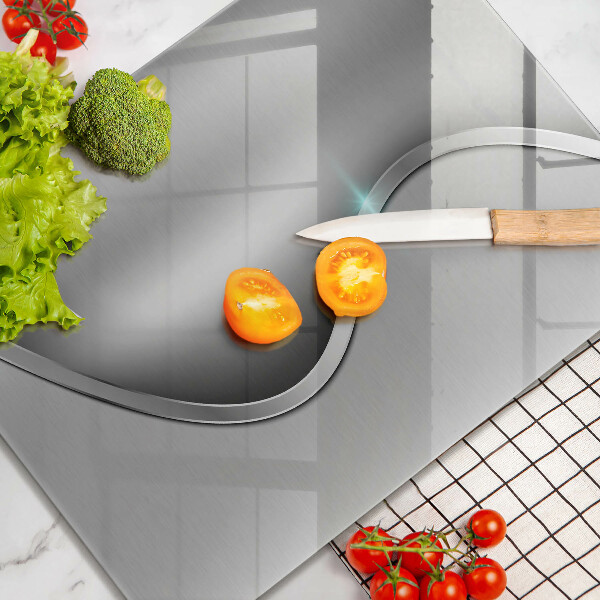 Herd abdeckplatte Abstraktes silbernes Metall