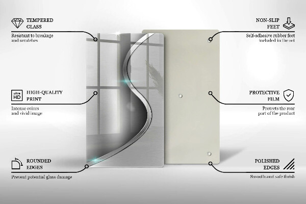 Herd abdeckplatte Abstraktes silbernes Metall